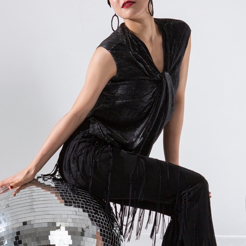 Hematite Drape Top #P022H