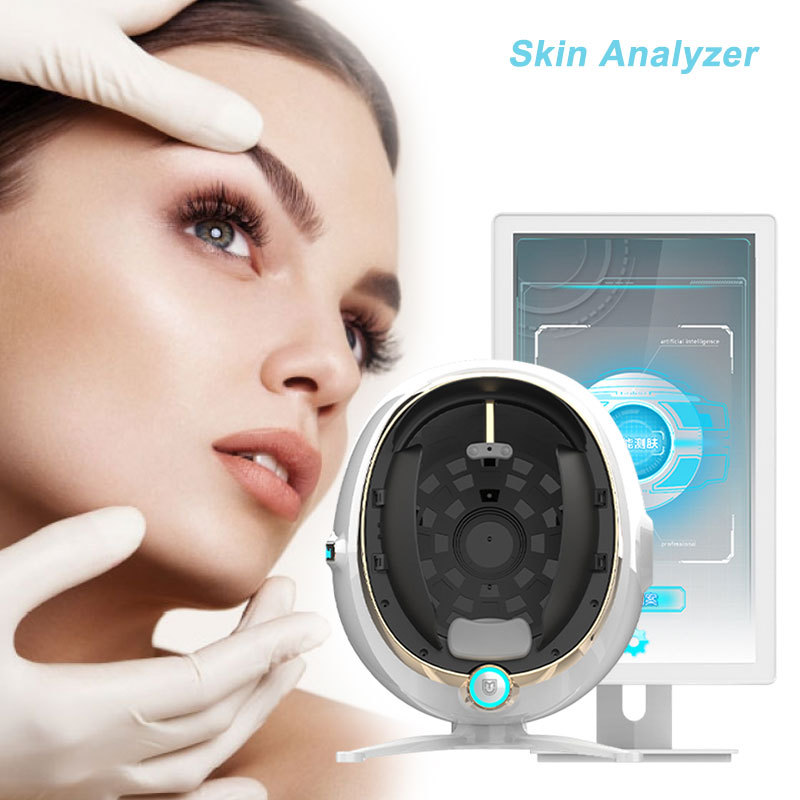 8 In 1 Skin Analysis Machine Complexion Analysis System Lamp Deep Learning Ai Skincare Analyzer