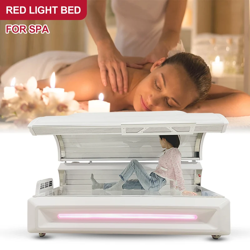 Commercial Use 5200W Red Light Full Body Therapy Bed PBM Body Bed Near Infrared Therapy Pod