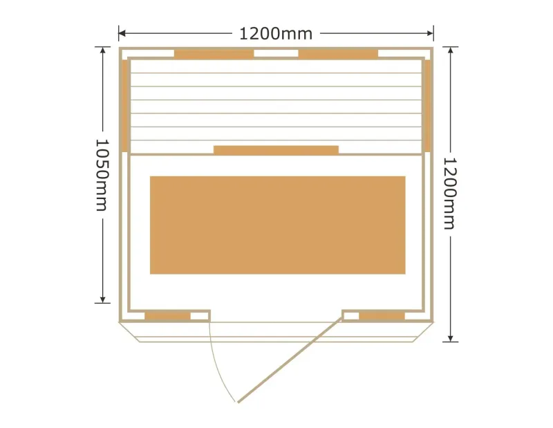 Commercial 2 Person Infrared Sauna Carbon Fiber Heater Sauna