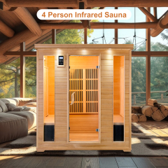 Commercial Low Emf 4 Person Infrared Sauna Kit Spa