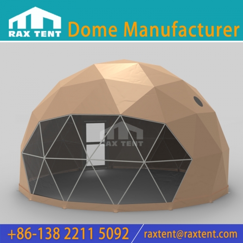 7M Geodesic Dome Tent in Stock with White Steel Coated and Dome Cover for Hotel Dome House Cheap Tent