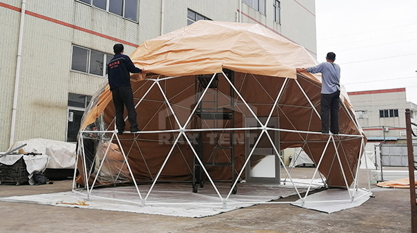 7m geodesic dome tent