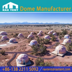 RAXTENT Camping Dome Glamping Geodesic Dome Tent for Family Resort and Theme Hotel in Desert