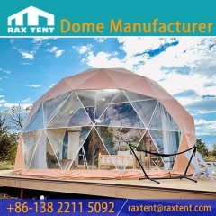 RAXTENT Camping Dome Glamping Geodesic Dome Tent for Family Resort and Theme Hotel in Desert