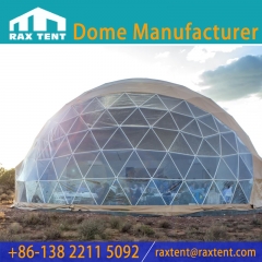 RAXTENT Camping Dome Glamping Geodesic Dome Tent for Family Resort and Theme Hotel in Desert