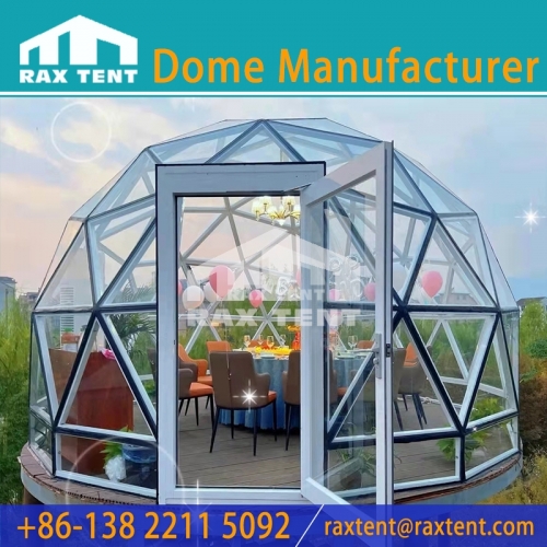 RAXTENT 5M Transparent Glass Igloo Dome for Restaurant Favored by Influencers