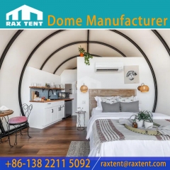RAXTENT Special Design Shell Shaped Glamping Cocoon Tent Hotel for resort