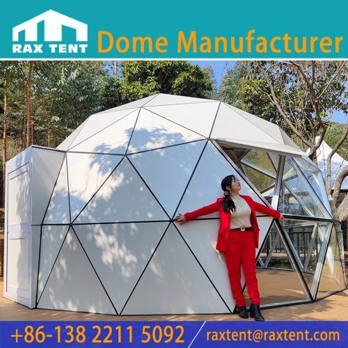 Four Seasons 6M Glass Geodesic Dome Tent for Outdoor Glamping Hotel