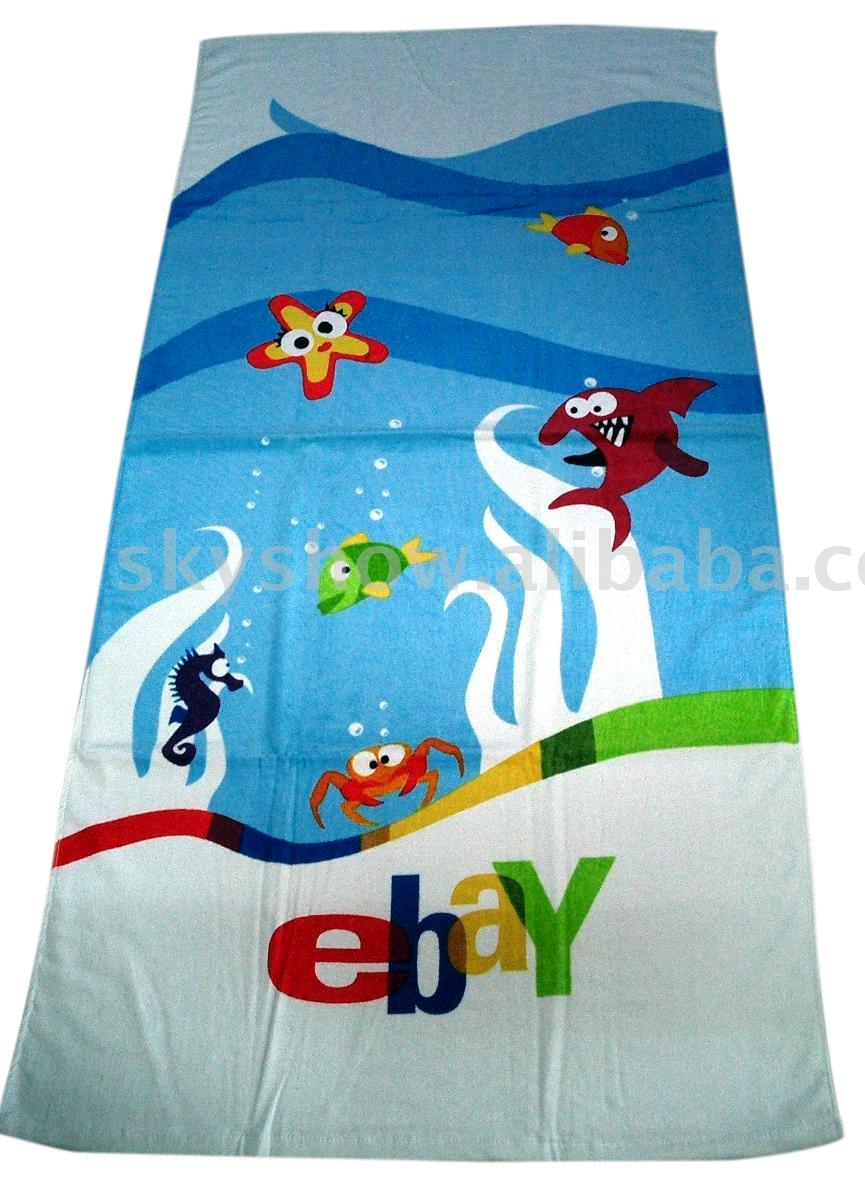 Customized Printed Cotton Beach Towel