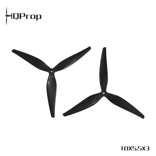 HQ MacroQuad Prop 10X5.5X3(1CW+1CCW) Black-Glass Fiber Reinforced Nylon