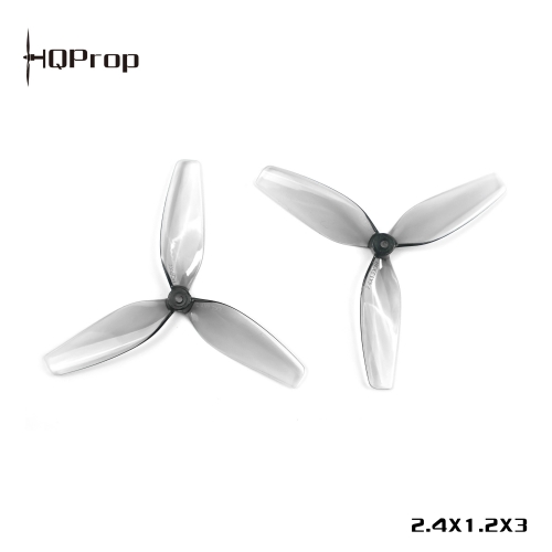 HQProp 2.4X1.2X3 Grey (2CW+2CCW)-Poly Carbonate-1.4MM Shaft HQProp 2.4X1.2X3 Grey (2CW+2CCW)-Poly Carbonate-1.4MM Shaft