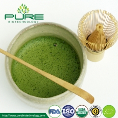 Poudre de thé vert Matcha de différentes qualités