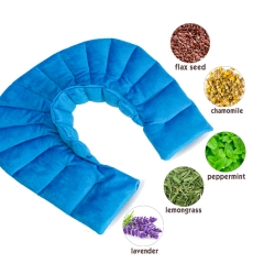 Coussin chauffant micro-ondable pour le cou et l'épaule