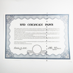 RFID Certificate Paper - HF On Paper
