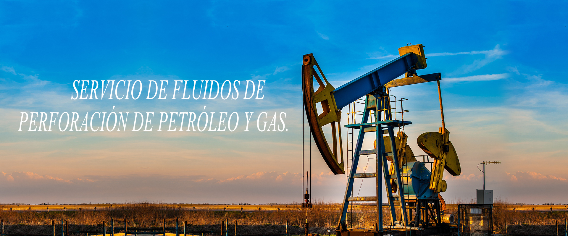 Servicio de fluido de perforación de petróleo y gas.