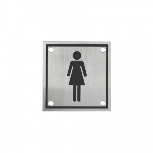 Toilet Sign Plate Stainless Steel Etching Sign Wc Sign SP002