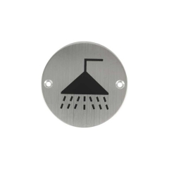 Stainless steel Shower Room Sign Plate SP017