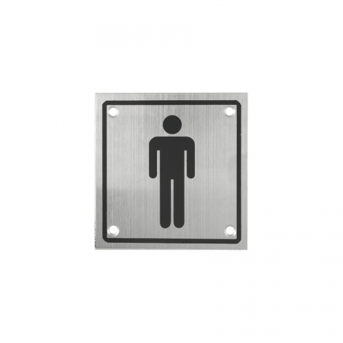 Toilet Sign Plate Stainless Steel Etching Sign Wc Sign SP001