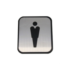 Toilet Sign Plate Stainless Steel Etching Sign Wc Sign SP021