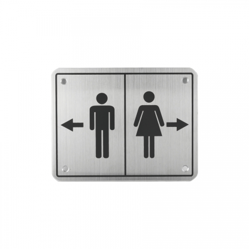 Toilet Sign Plate Stainless Steel Etching Sign