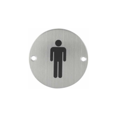 Toilet Sign Plate Stainless Steel Etching Sign Wc Sign SP011