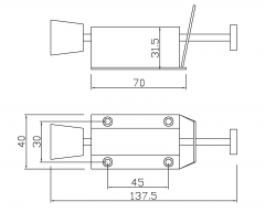 DS-70 Door Holder Economic Solid