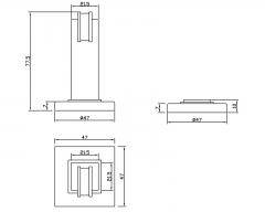 MS-23 Door Stop Stopper Floor Mounted