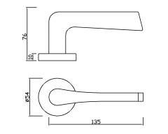 Stainless Steel Door Handle HC-064