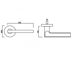 Stainless Steel Door Handle HC-026