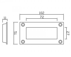 FP-06 Stainless Steel Cavity Handle Hidden Handle Basement Cover