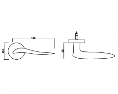 Stainless Steel Door Handle HC-043