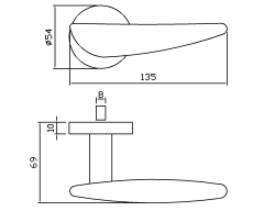 Stainless Steel Door Handle IH-017