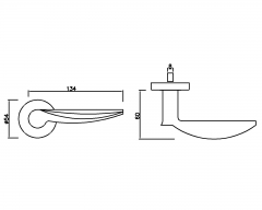 Stainless Steel Door Handle HC-105