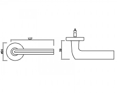 Stainless Steel Door Handle IH-006