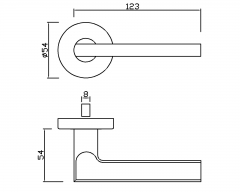 Stainless Steel Door Handle IH-003