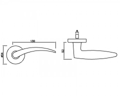 Stainless Steel Door Handle HC-054