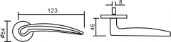 不锈钢拉手门把手 HC-074