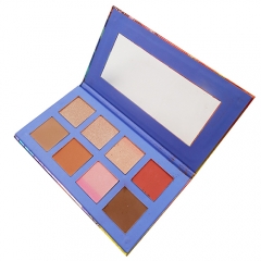 Popular 8 Colors Highlight Blush Contour Bronzer Mixing Face Palette Pressed Powder