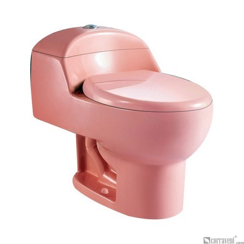 SH111-Pink ceramic siphonic one-piece toilet