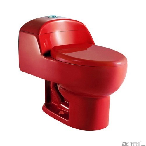 SH111-Red ceramic siphonic one-piece toilet