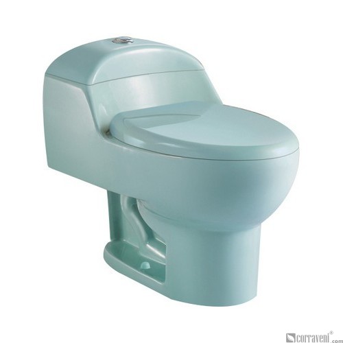 SH111-Water Green ceramic siphonic one-piece toilet