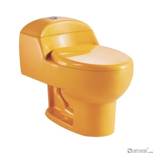 SH111-Yellow ceramic siphonic one-piece toilet