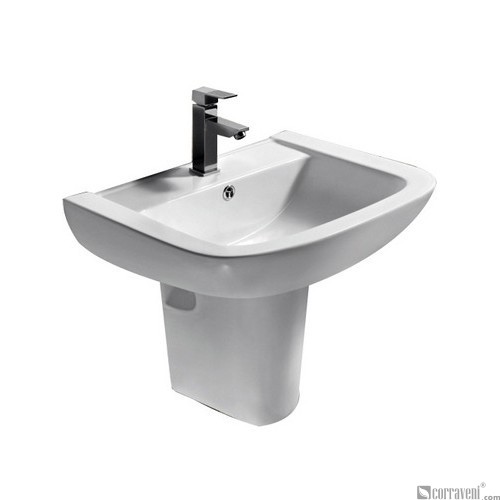 ZT142 ceramic semi-pedestal basin