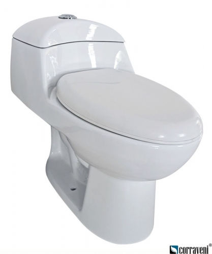 PM412 ceramic siphonic one-piece toilet