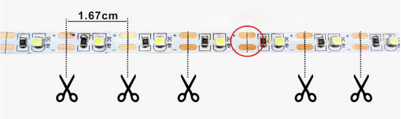 how to cut led strip roll