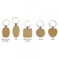 Blank Solid Wood Key Chain Laser Engraving Material