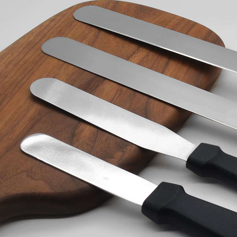 Straight Icing Spatula Set of 4 Stainless Steel Offset Spatulas Cake
