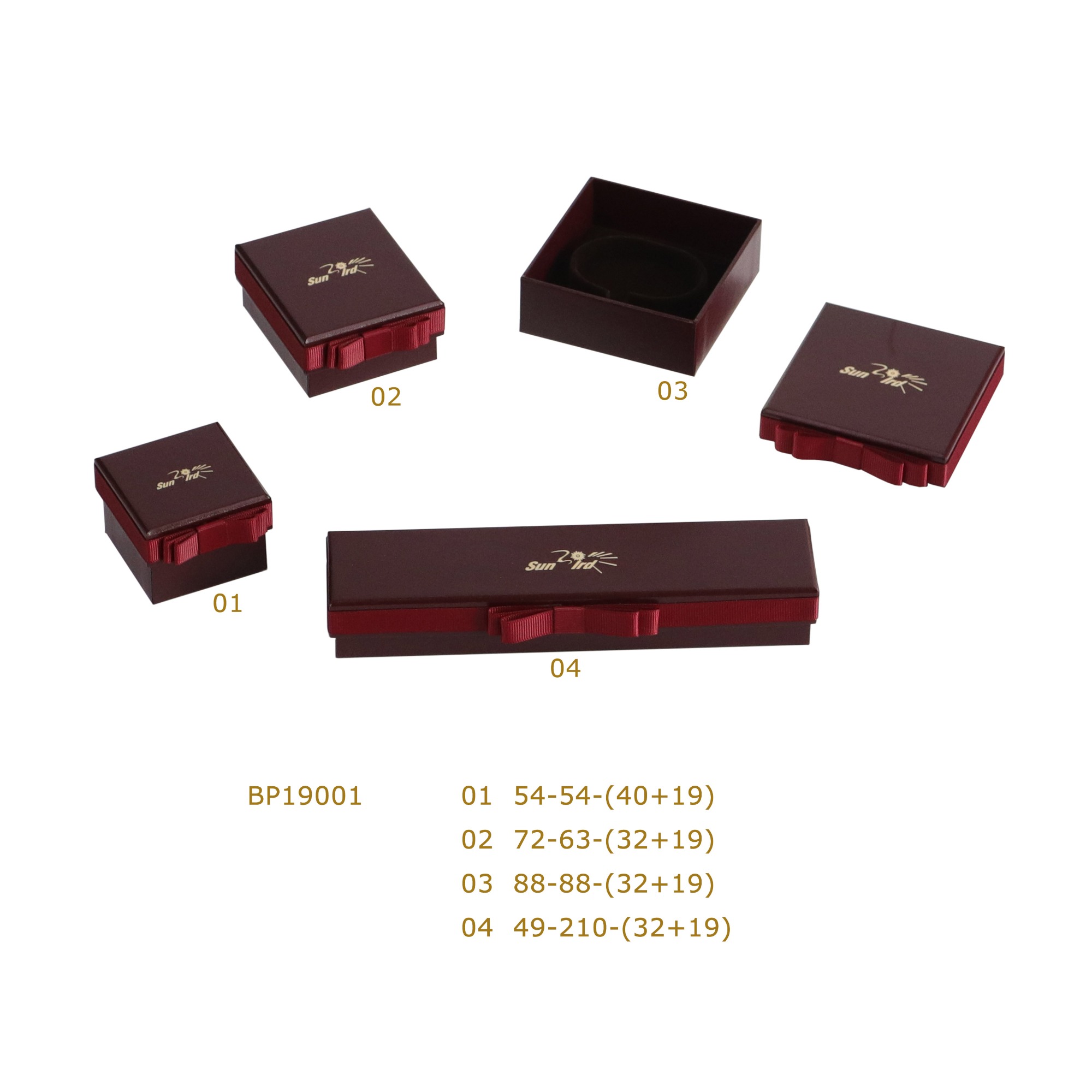 BP19001 Custom High Quality Paper Jewelry Boxes Set