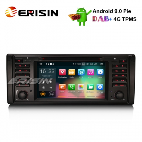 Erisin ES7939B 7" Android 9.0 Estéreo GPS del coche WiFi DAB + DVR OBD SatNav CD BMW 5 Series E39 E53 X5 M5